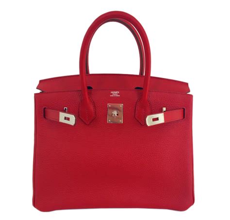 HERMES Togo Birkin 30 Rouge Garance 